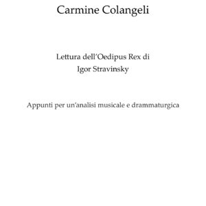 Lettura dell’Oedipus Rex di Igor Stravinsky